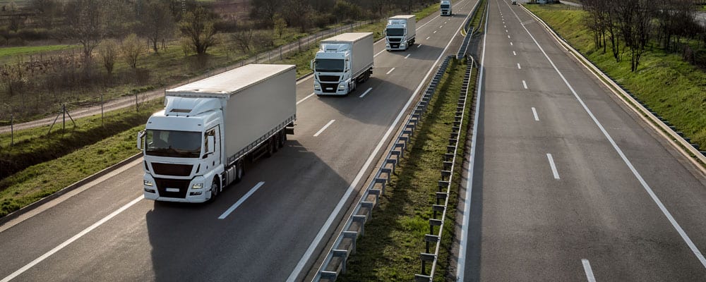 truck in highway